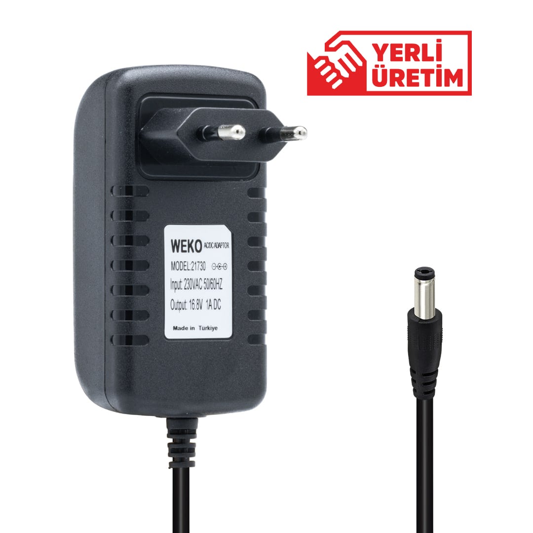 16.8V 1A 4S Li-ion Şarj Adaptörü LED Göstergeli
