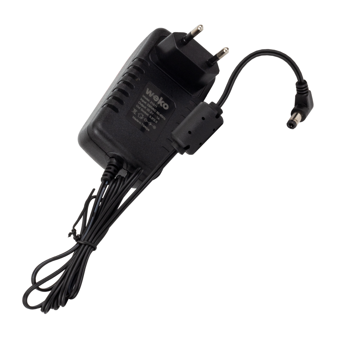 25.2V 1A 6S Li-ion Şarj Adaptörü 5.5x2.5mm LED Göstergeli Yerli Üretim - Görsel 2