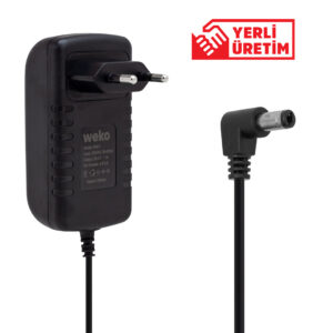 25.2V 1A 6S Li-ion Şarj Adaptörü 5.5x2.5mm LED Göstergeli Yerli Üretim