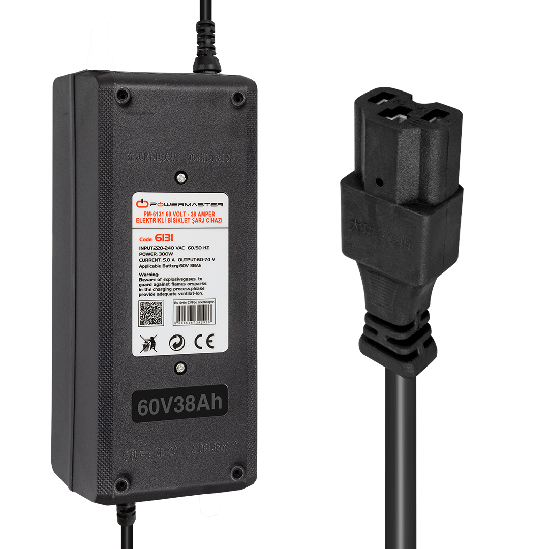 60V 4.5A Elektrikli Bisiklet Şarj Cihazı Hızlı Şarj Adaptörü - Görsel 2