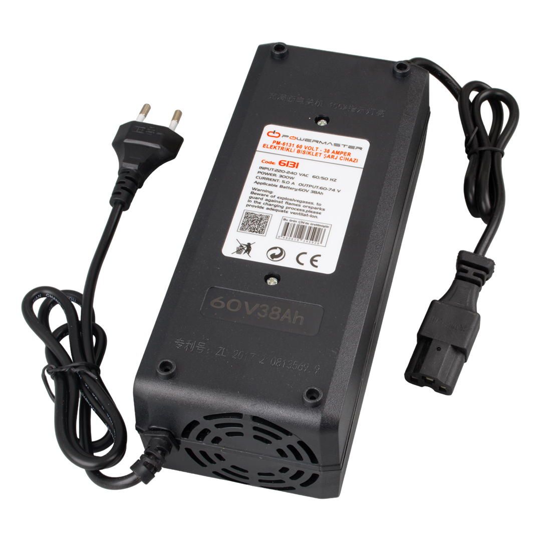 60V 4.5A Elektrikli Bisiklet Şarj Cihazı Hızlı Şarj Adaptörü - Görsel 3