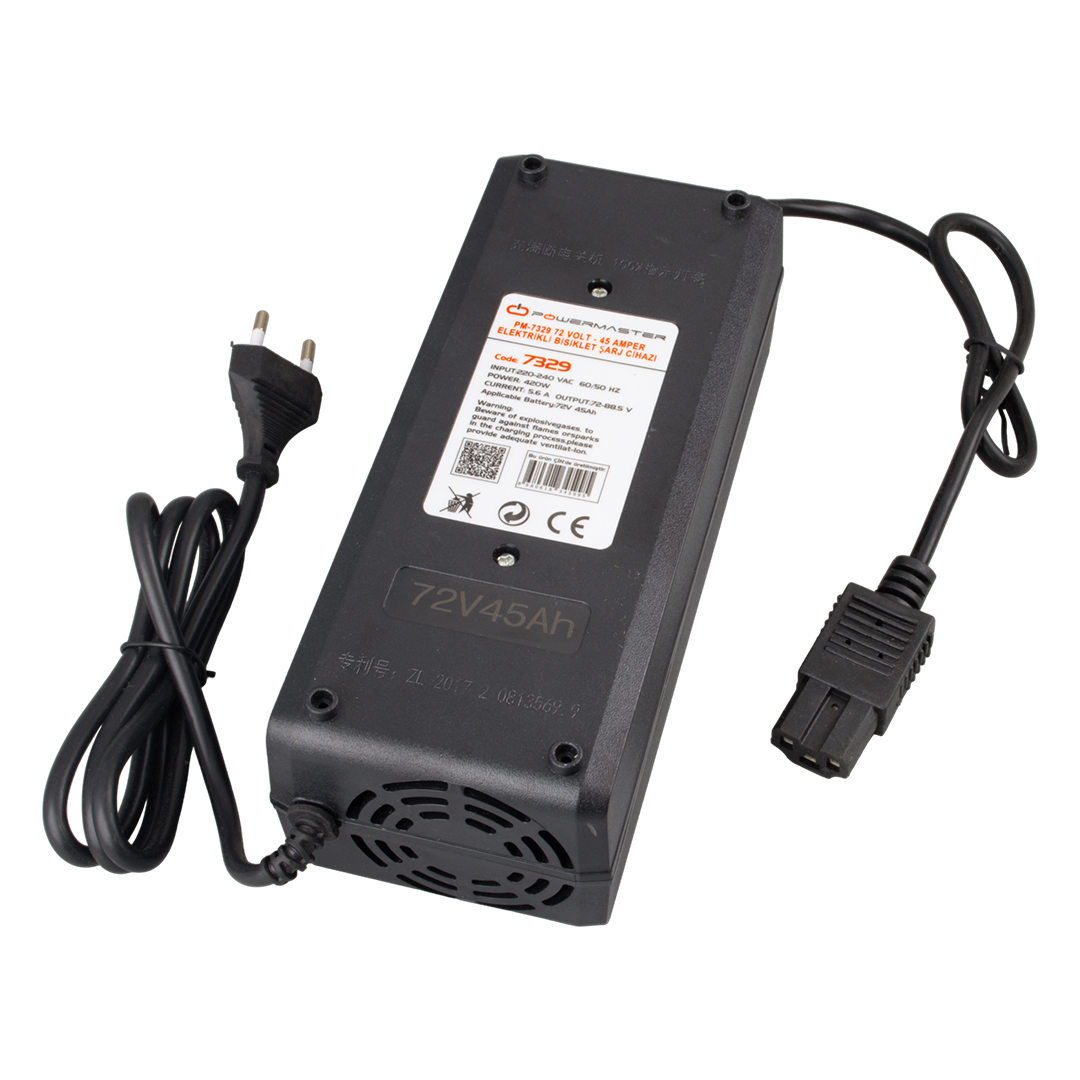 72V 5.6A Elektrikli Bisiklet Şarj Cihazı Hızlı Şarj Adaptörü - Görsel 2