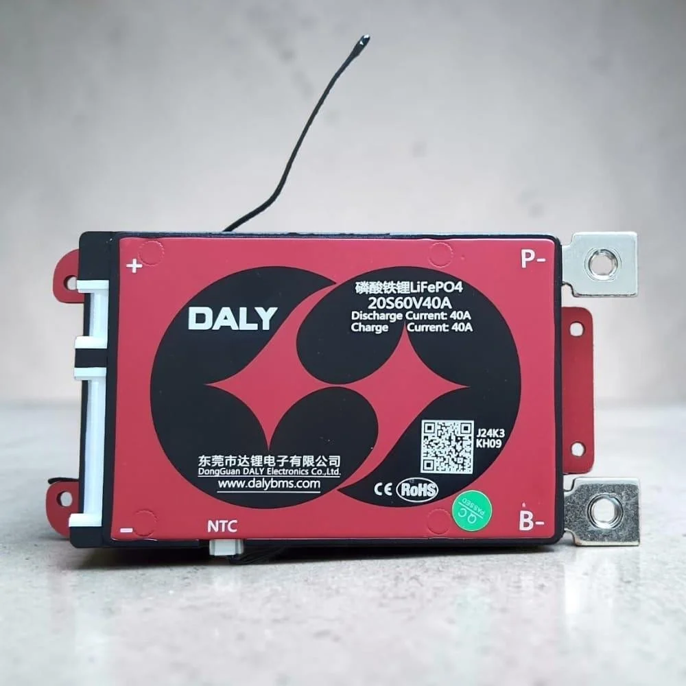 Daly LiFePO4 20S 60V 40A BMS Kartı - Su Geçirmez (IP67)