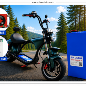Yuki CP-4 Shansu Batarya LiFePO4 60V 18Ah Elektrikli Motosiklet