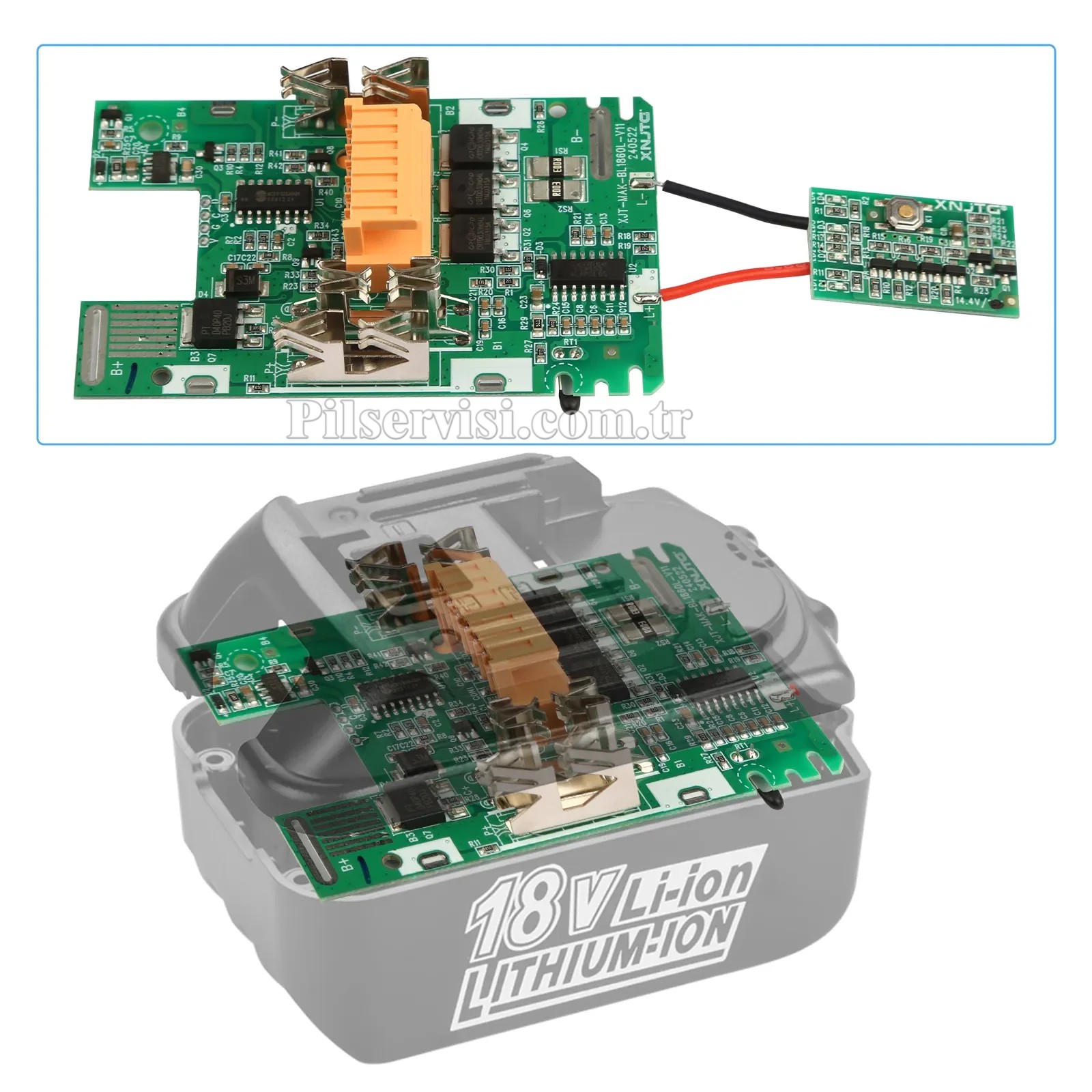 Makita 18V Batarya Kasa Seti 10 Pilli (5S2P) Pilsiz Li-ion Matkap Pil Gövdesi-BMS'li - Görsel 5